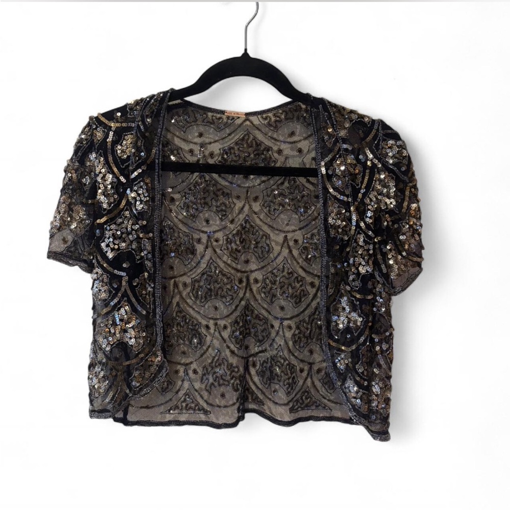 Vintage Euro sequin bolero